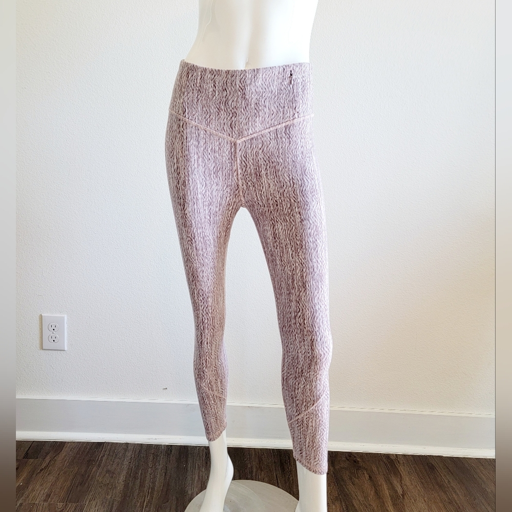 Calia by Carrie Underwood Thick High Rise 7/8 Leggings Abstract Purple Sz M
